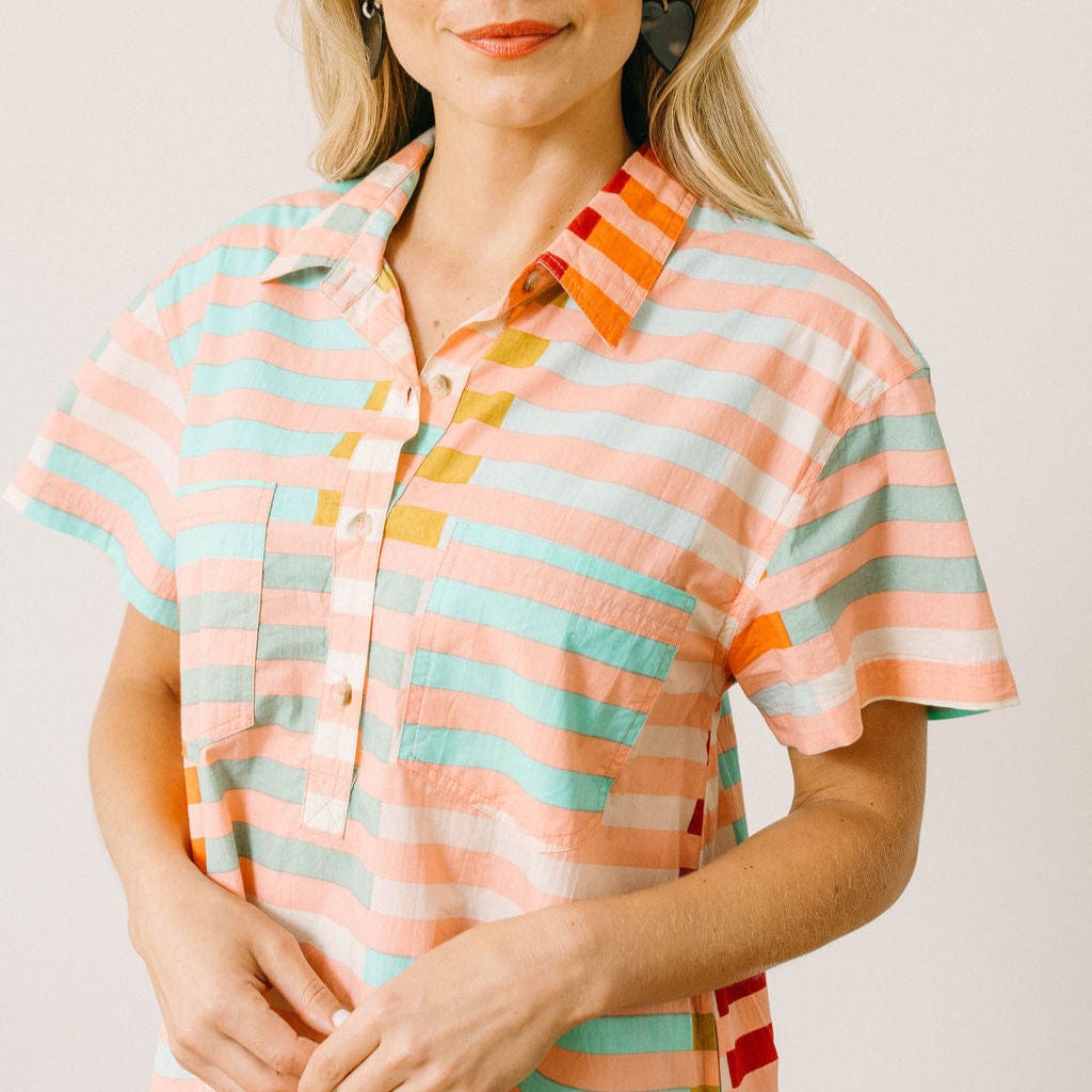 Sunrise Escape Stripe Mini Dress