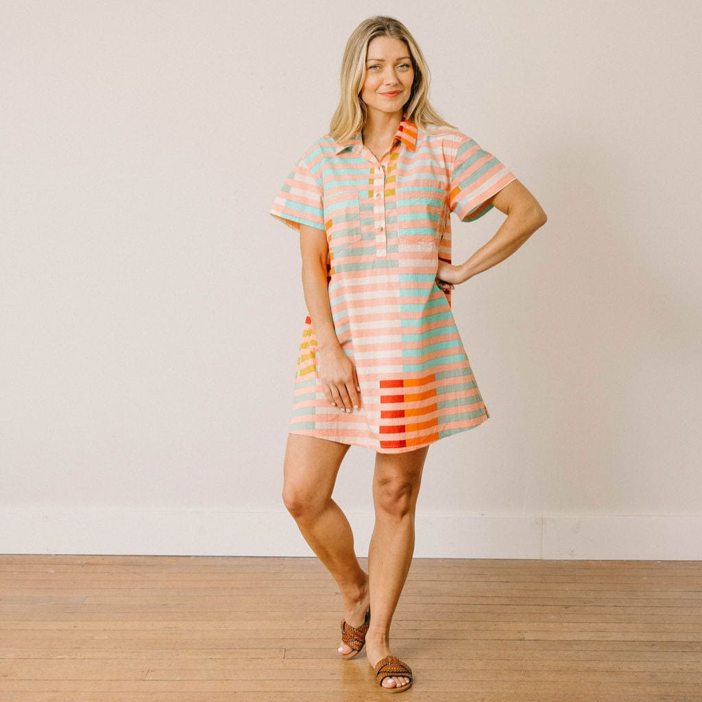 Sunrise Escape Stripe Mini Dress