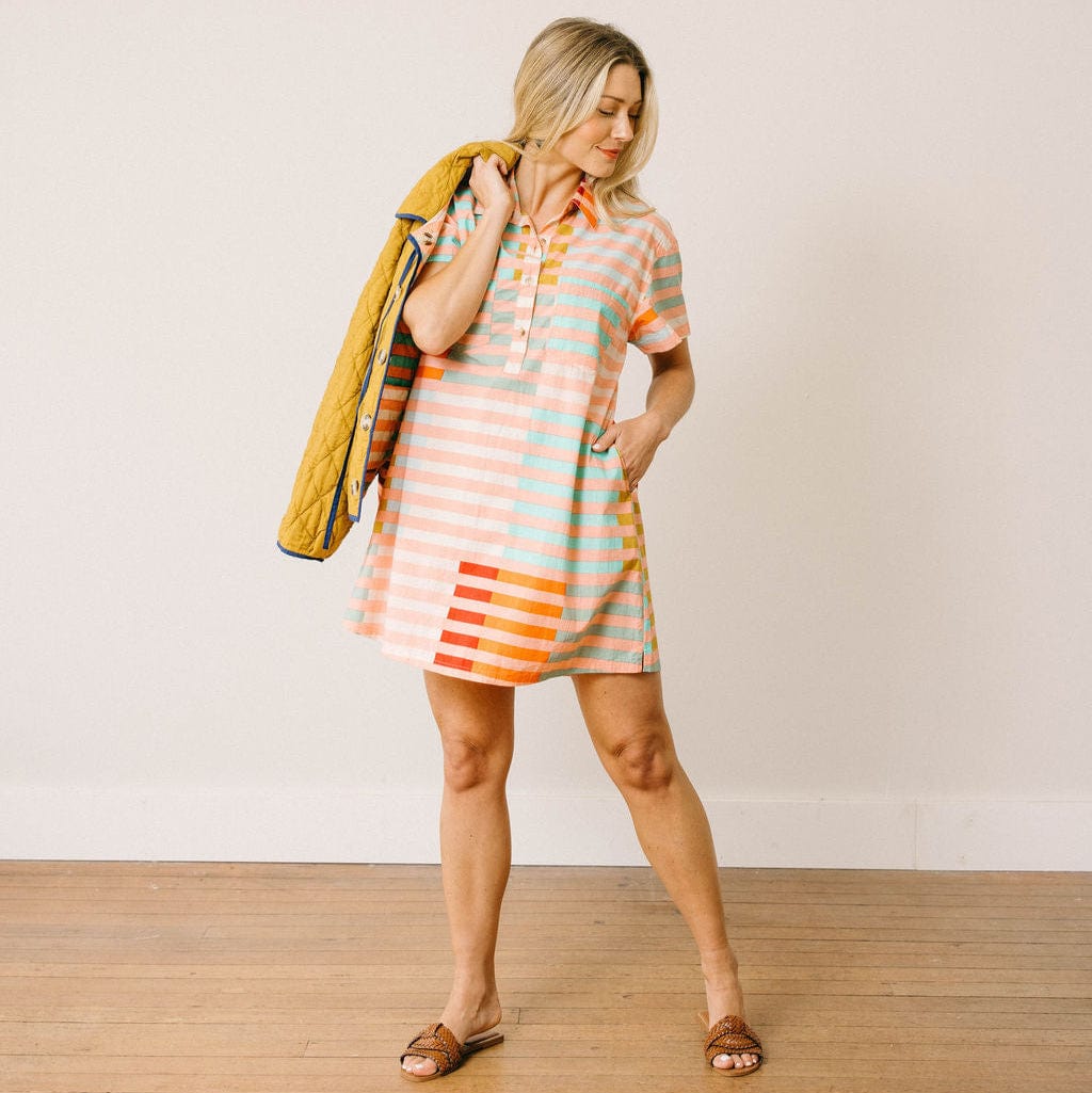 Sunrise Escape Stripe Mini Dress